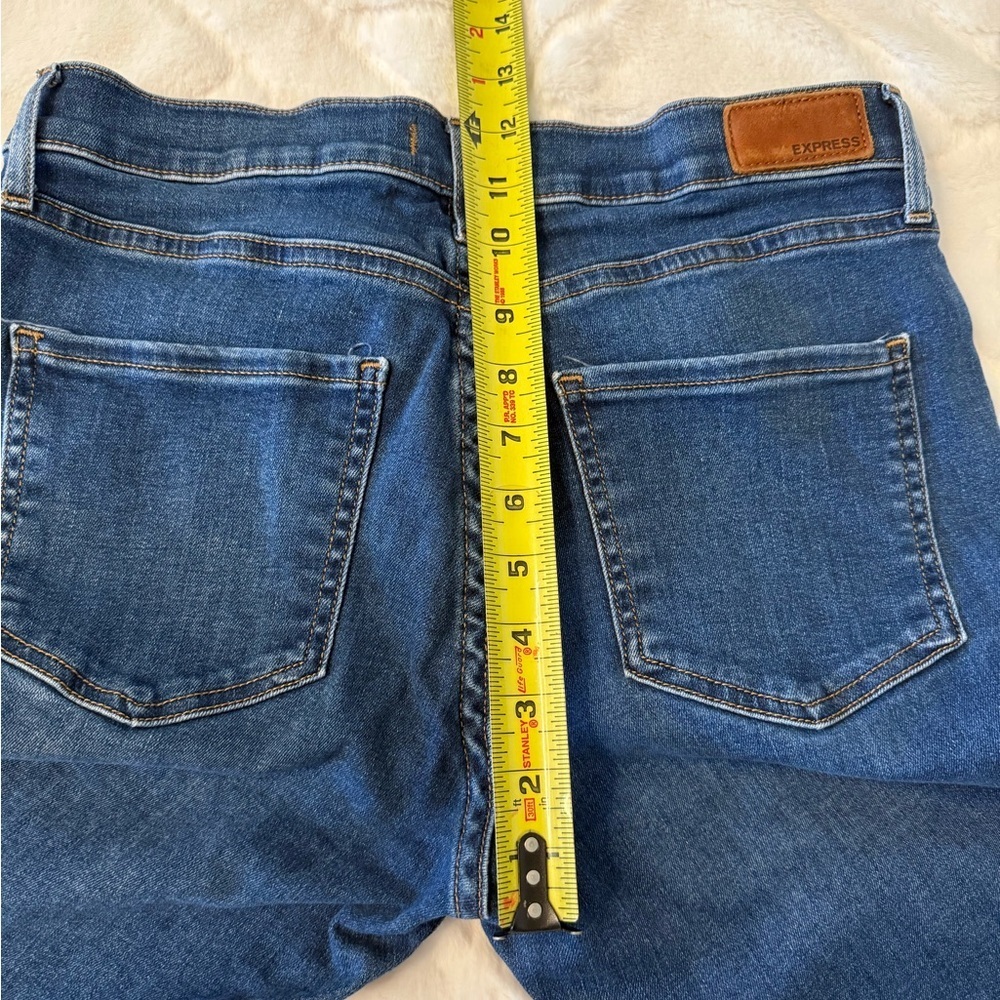 Express Women's Dark Blue Skinny Jeans - Picture 4 of 11